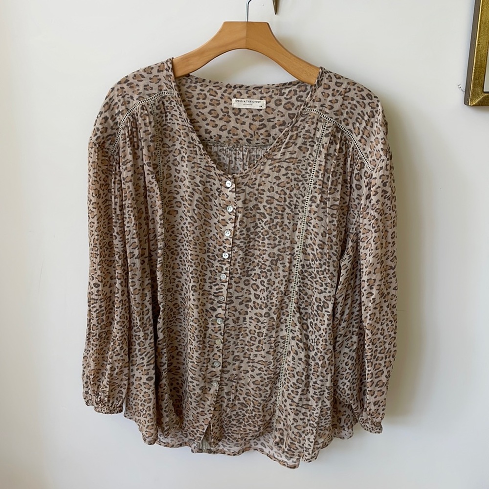 Spell Leopard Print Blouse